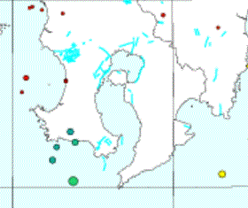 桜島の噴火と地震